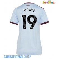 Camisa de time de futebol Aston Villa Ibrahim Mbaye #19 Replicas 3º Equipamento Feminina 2026-27 Manga Curta